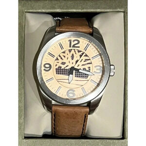 Timberland Men's Watch Bolton Leather Strap New In Box